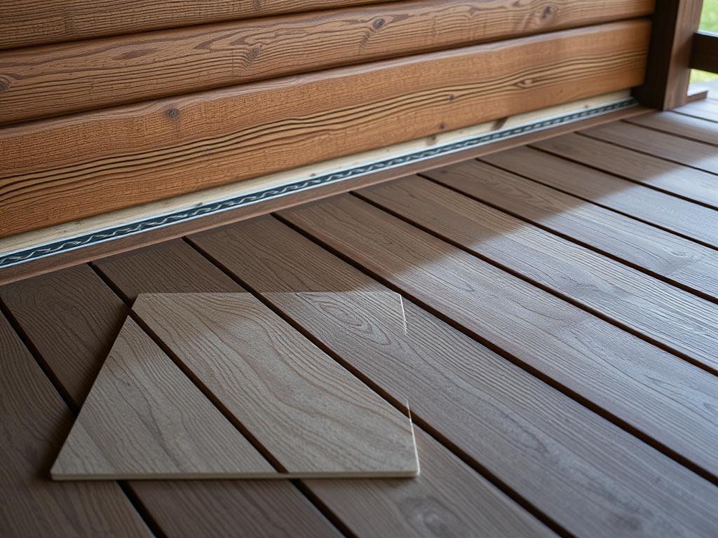 deck board on the floorфото