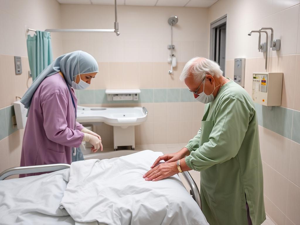 Sanitary treatment of medical facilities for the elderlyфото
