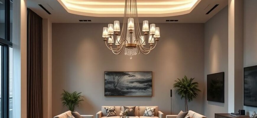 Люстра в гостиную в современном стиле: как выбрать свет, который работает и вдохновляет