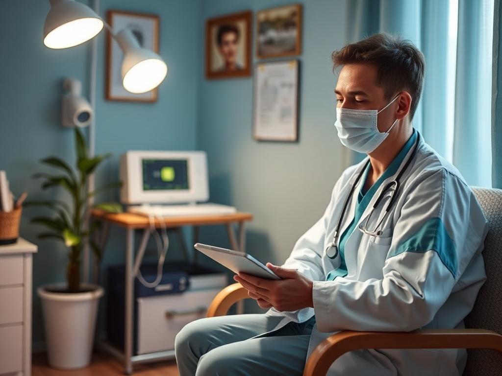 Doctor at home under voluntary health insurance (VHI):фото